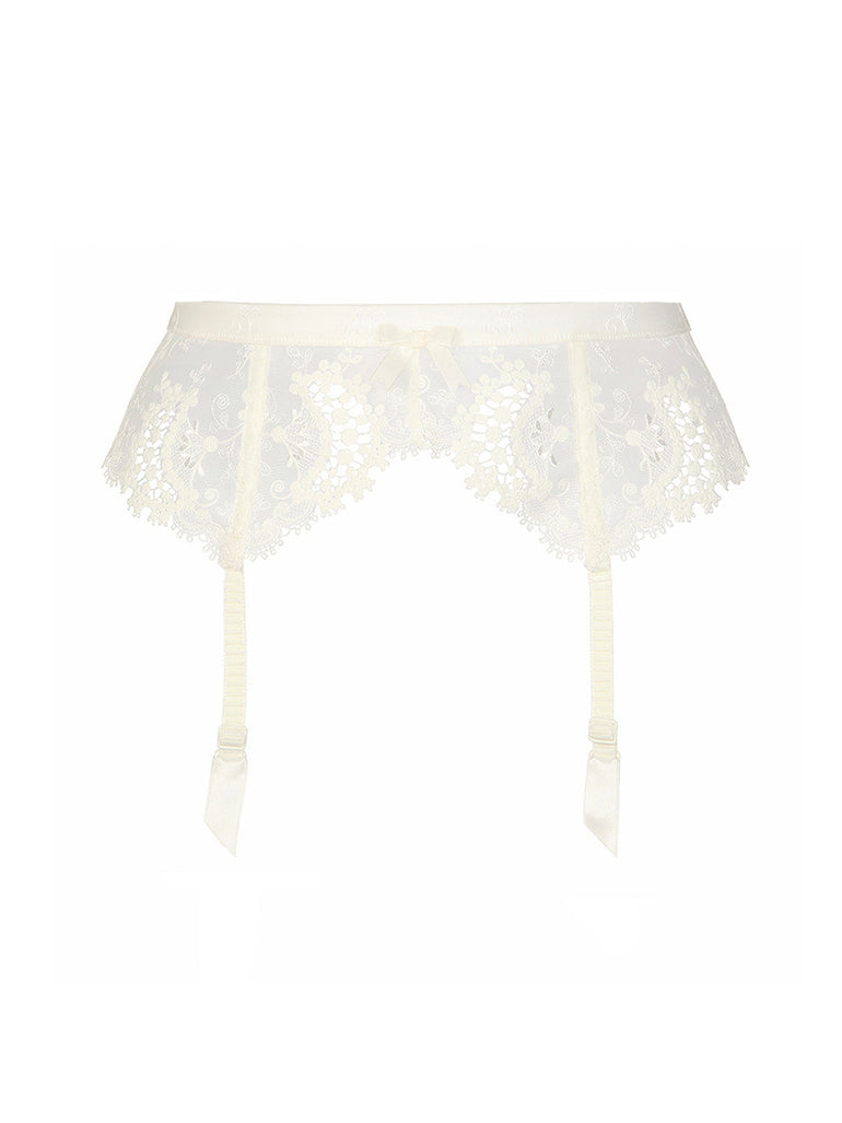 Wish Suspender Belt - Ivory