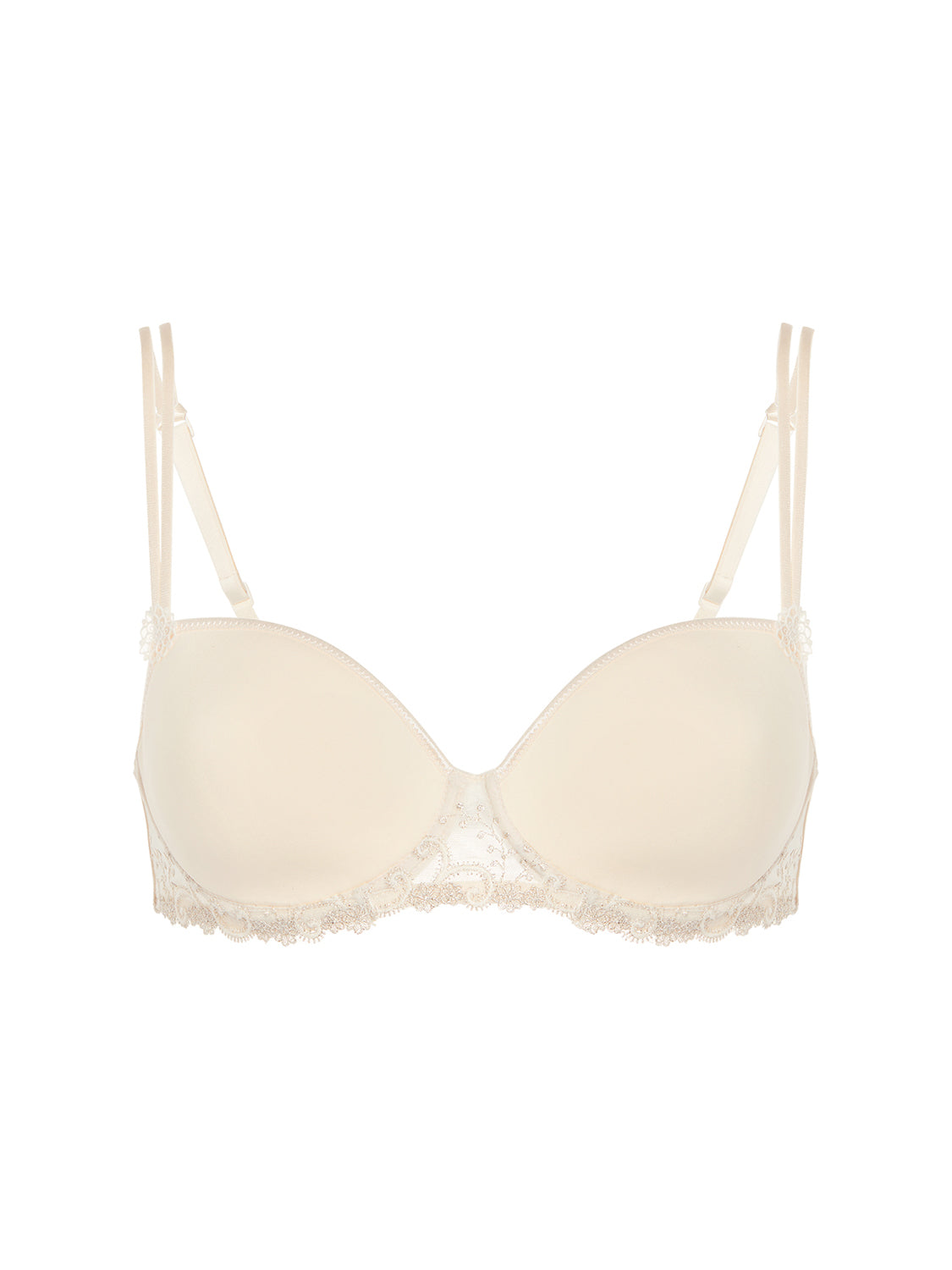 Squared neckline spacer bra - Topaz Beige