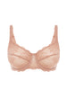 Squared neckline full cup bra - Nude