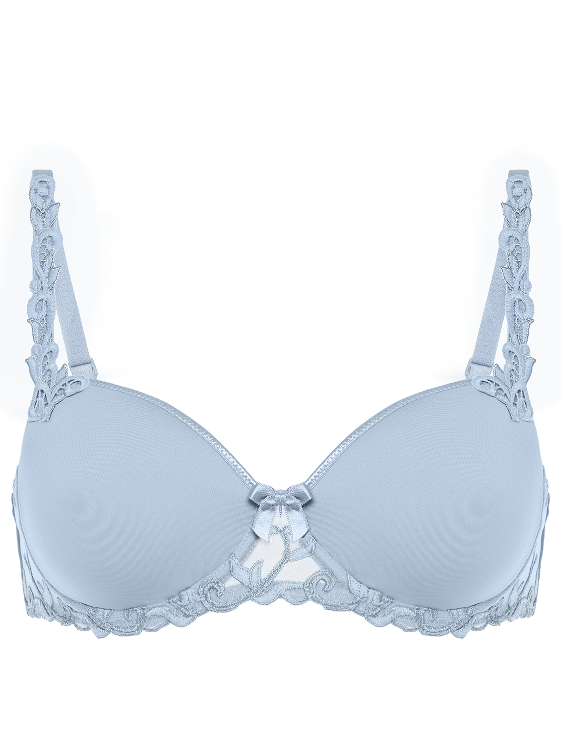 Squared neckline spacer bra - Dream Blue
