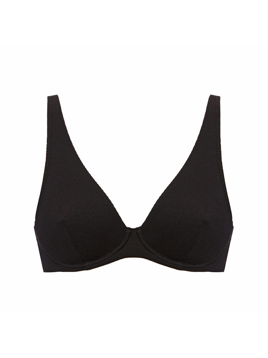 Eugenie Full Coverage Plunge - Black