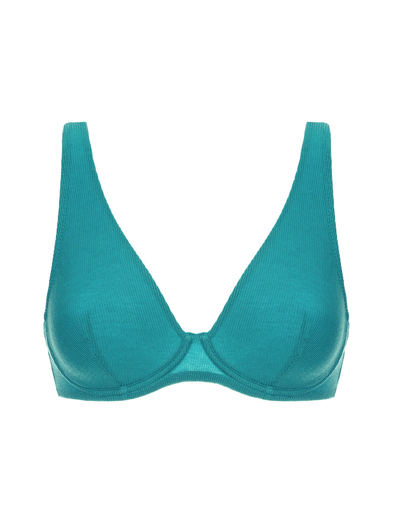Eugenie Full Coverage Plunge - Saline Blue