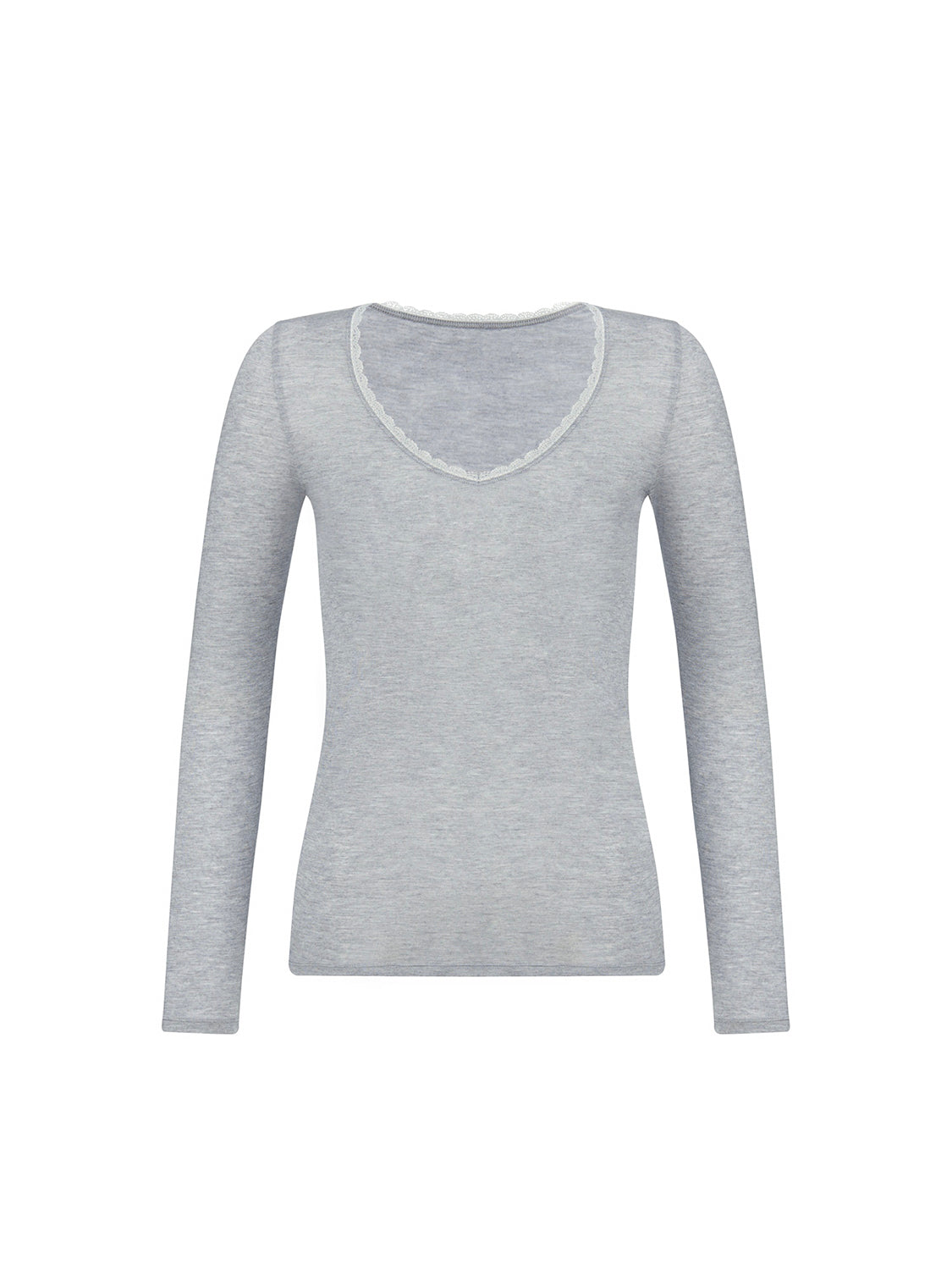 Long Sleeve Top - Light Grey