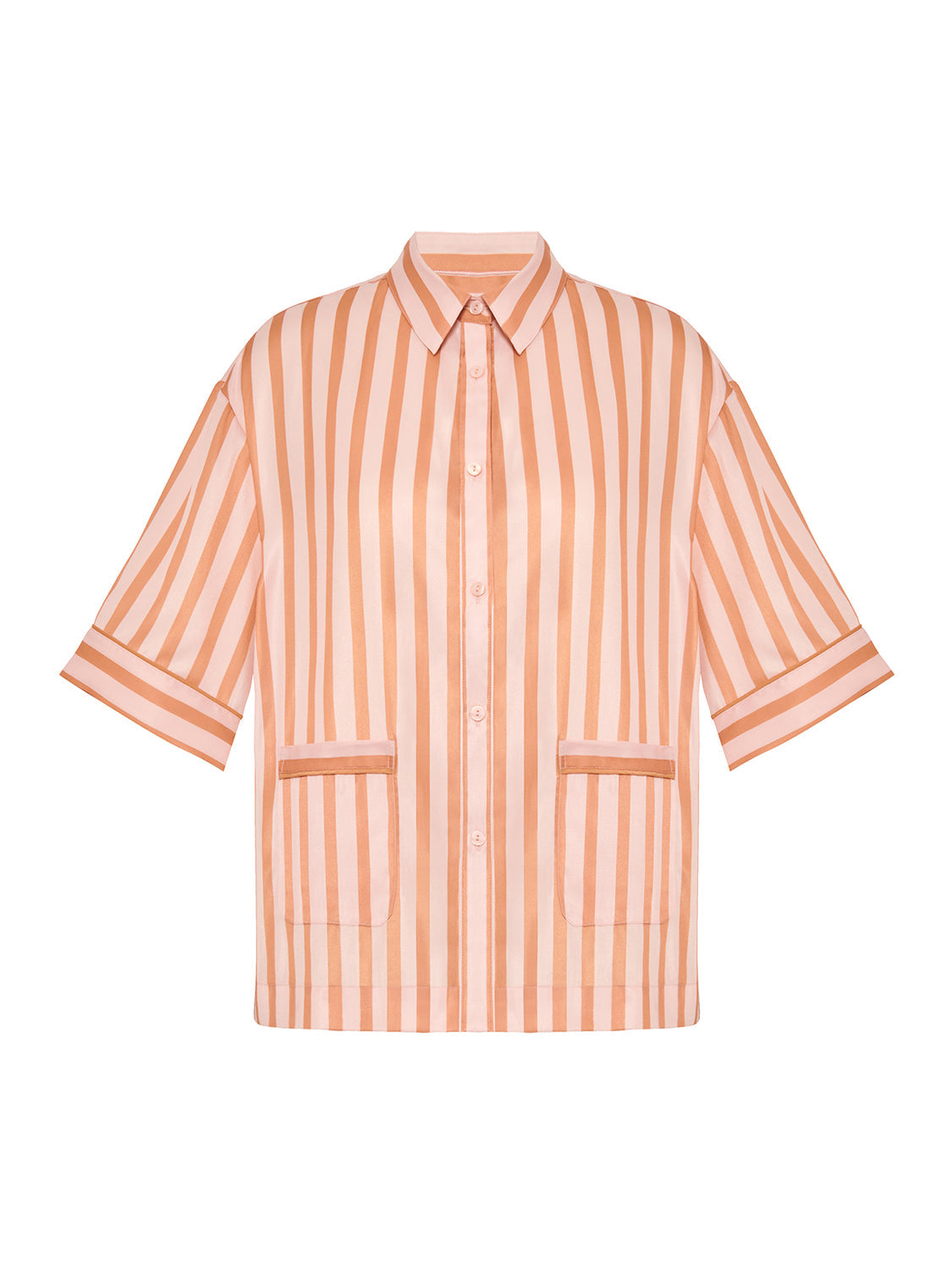 Caprice Short Sleeve Top  - Peach Nights