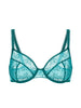 Full cup bra - Emerald green
