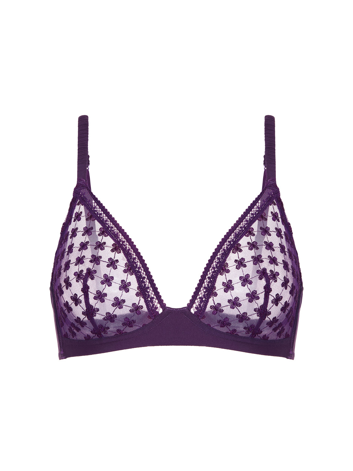 Soft cup triangle bra - Euphoria Purple
