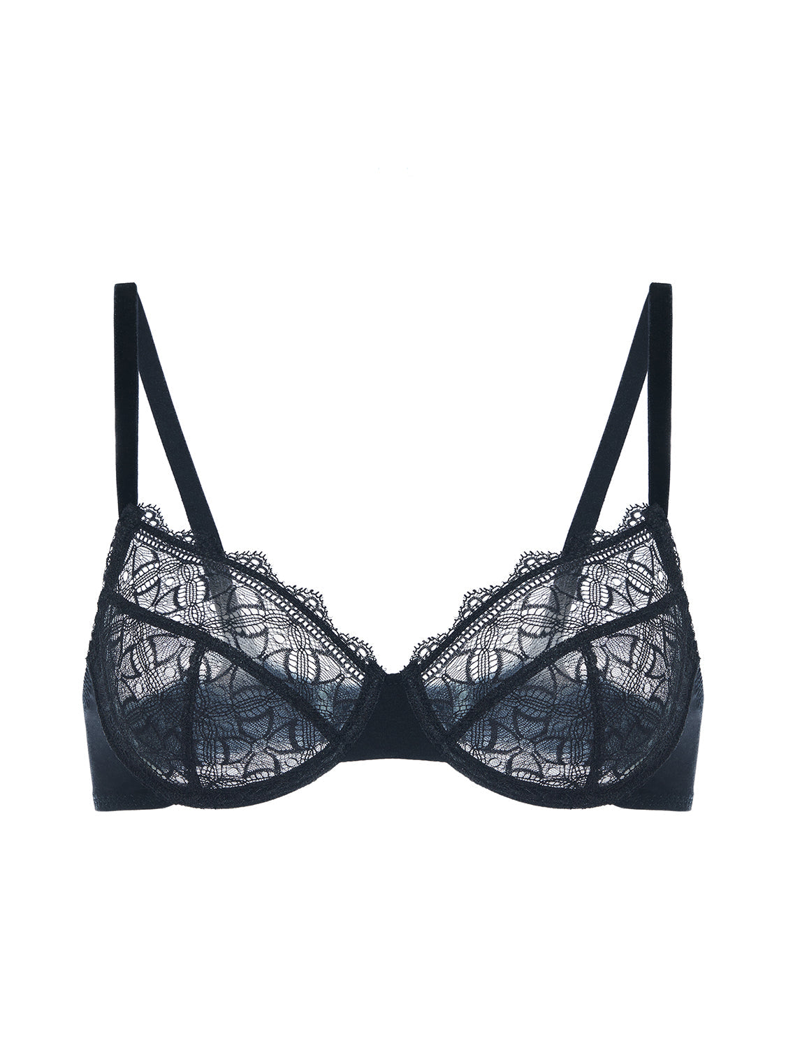 Moulded underwired bra - Black