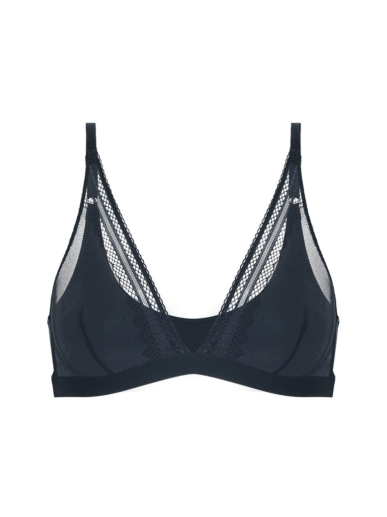 Olympe Triangle Bralette - Black