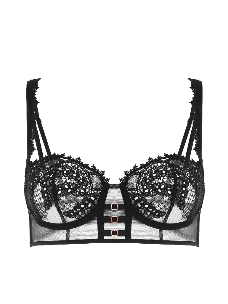 Half cup bra - Black