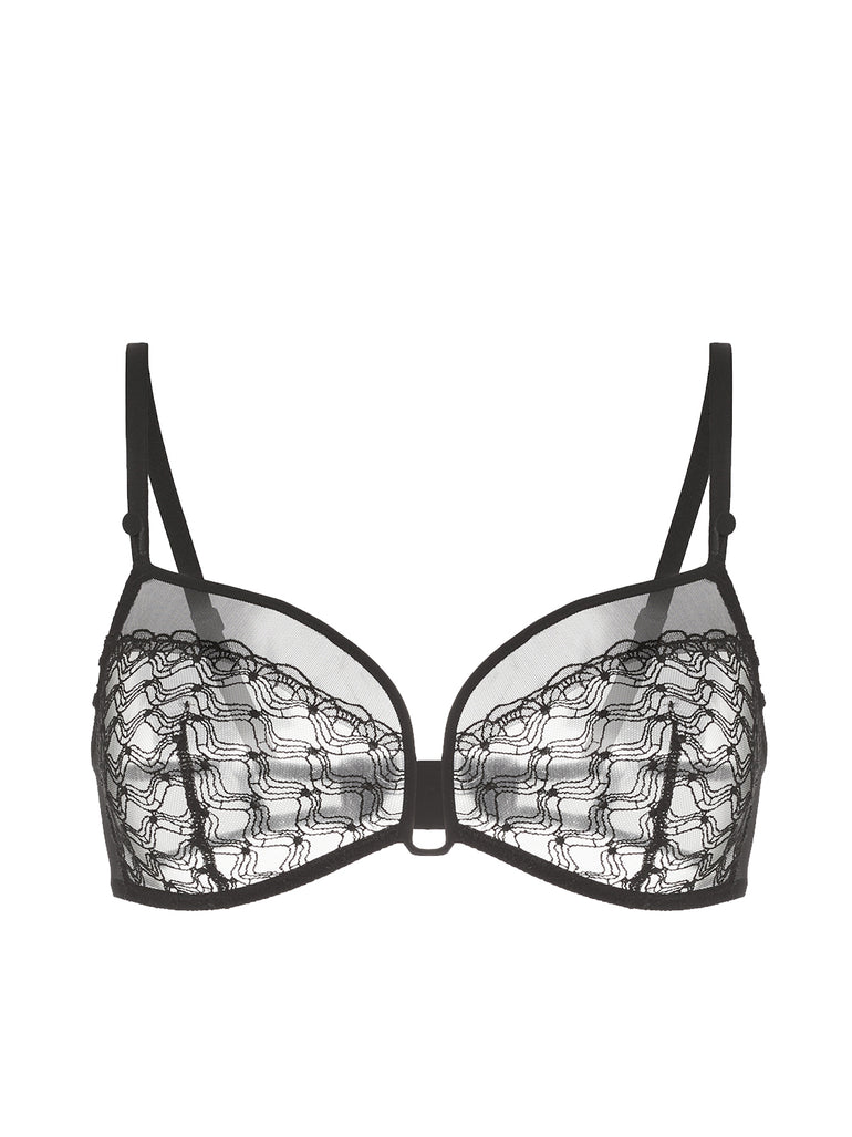 Soft cup triangle bra - Black