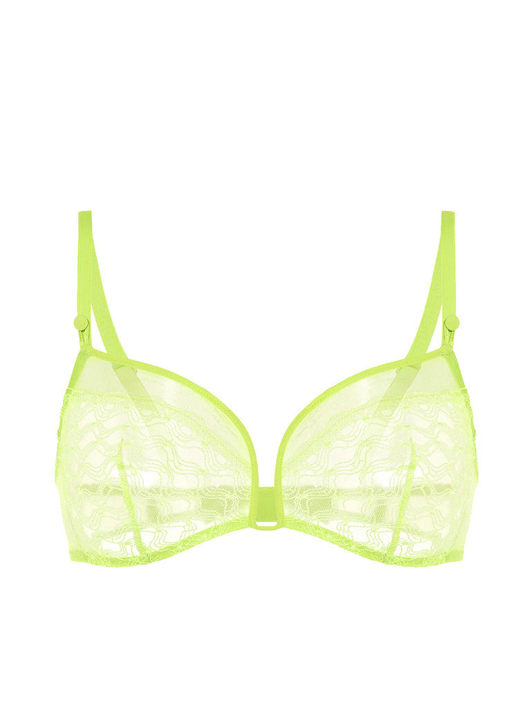 Soft cup triangle bra - Lime