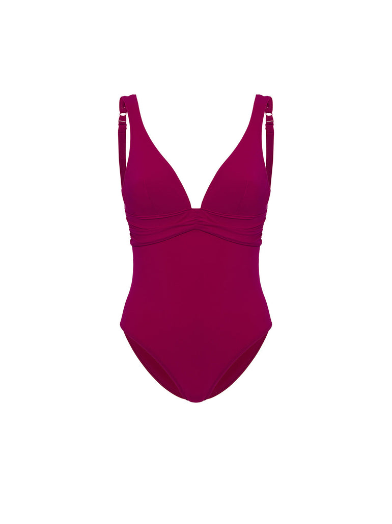 Underwired one-piece swimsuit - Raspberry