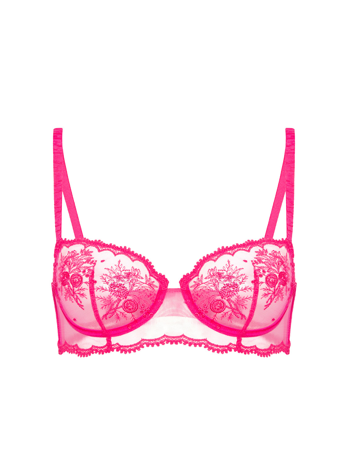 Half cup bra - Disco pink