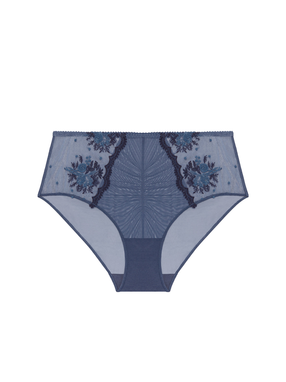 High-waist brief - Cinder Blue