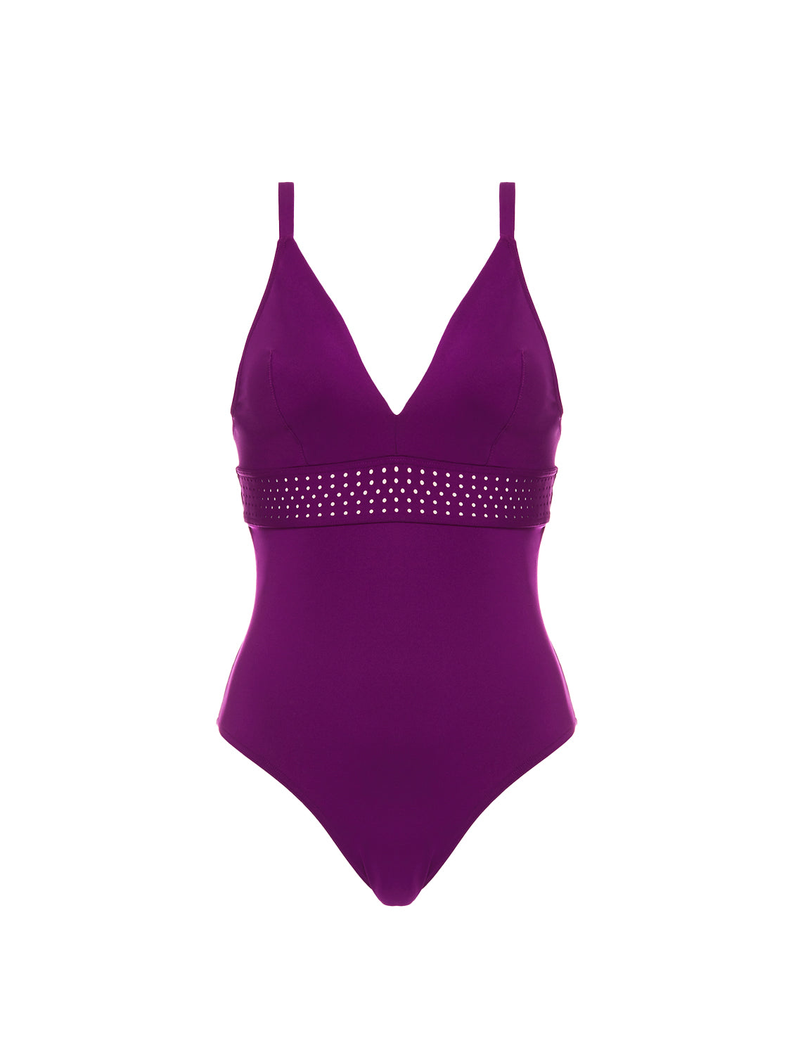 Underwired one-piece swimsuit - Blackberry