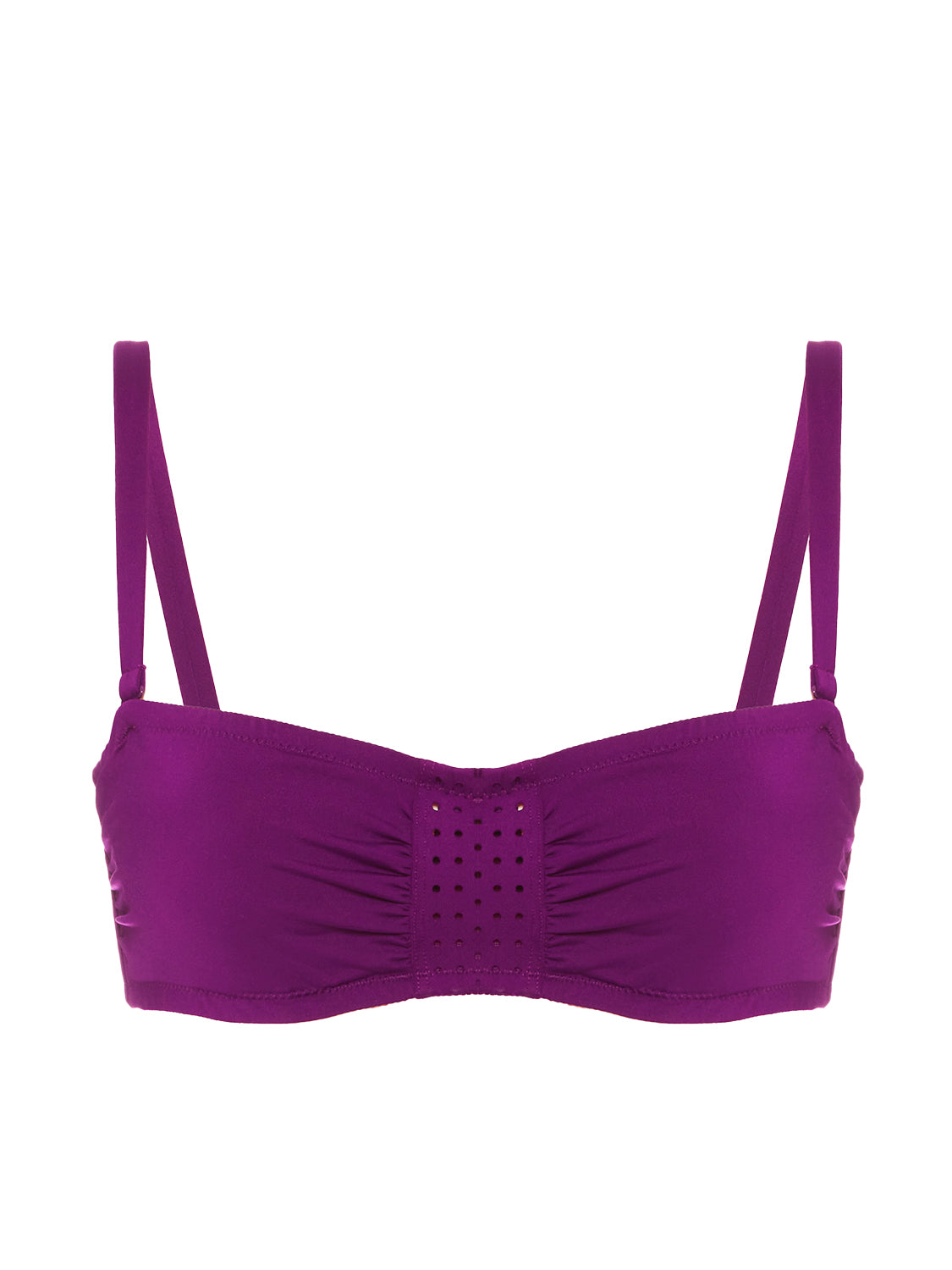 Underwired bandeau bikini top - Blackberry