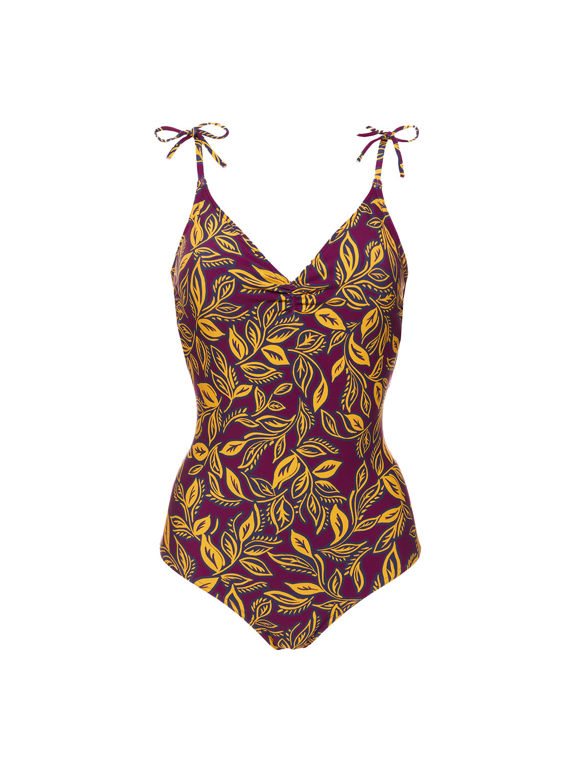 Wireless Molded One-Piece - Agadir Purple Print