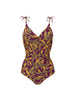 Wireless Molded One-Piece - Agadir Purple Print