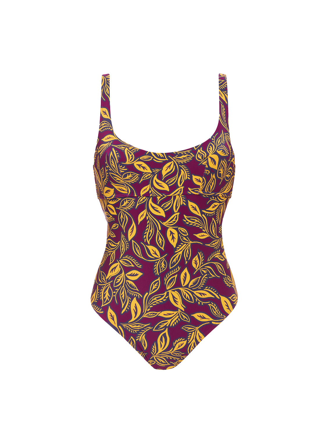 Underwired one-piece swimsuit - Agadir Purple Print