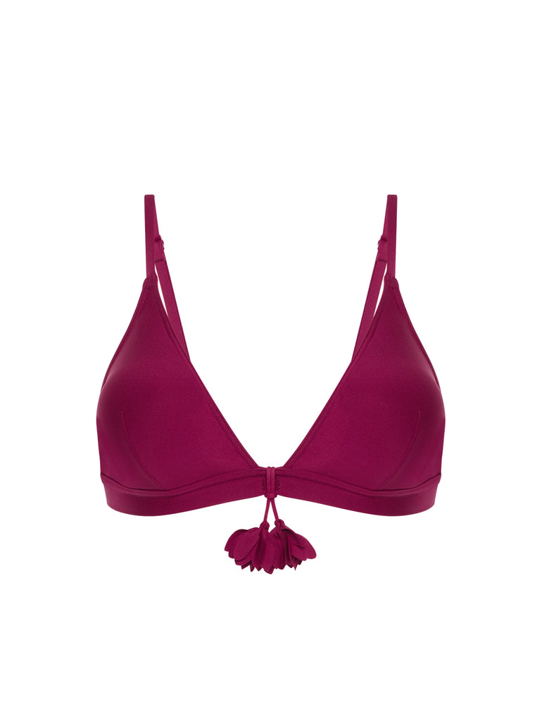 Wireless bikini triangle - Cranberry