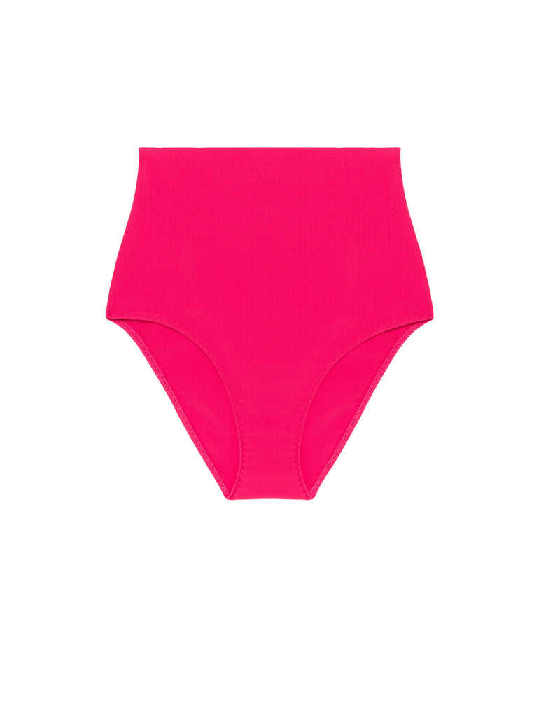 High-waist bikini brief - Lipstick