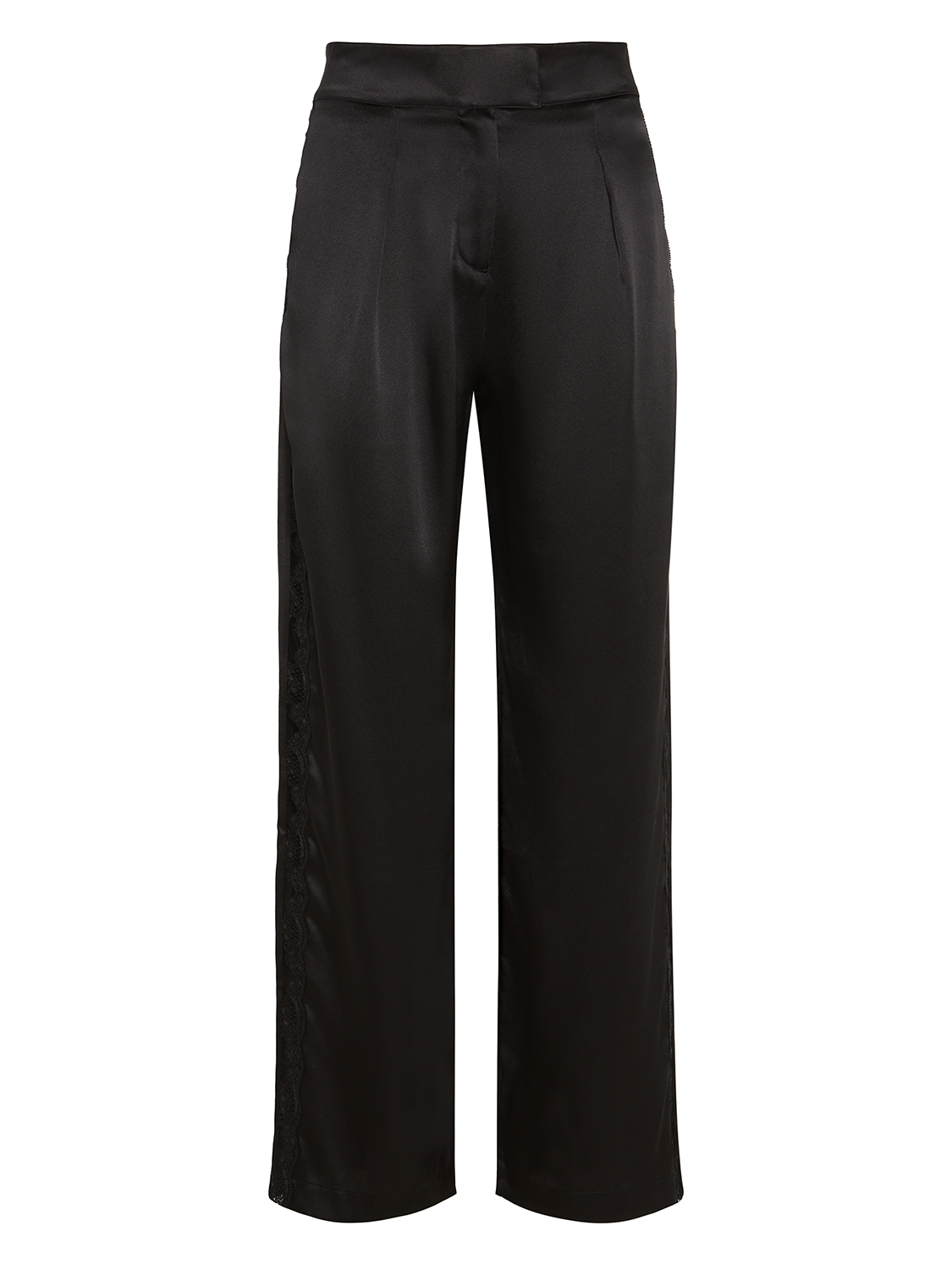Trousers with embroidery - Black