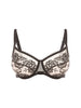 Squared neckline full cup bra - Light Tatoo