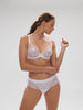 Plunging underwired bra - Cristal White