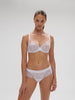 Plunging underwired bra - Cristal White