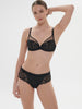 Full cup plunge bra - Black