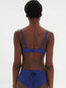 Plunging underwired bra - Electric blue