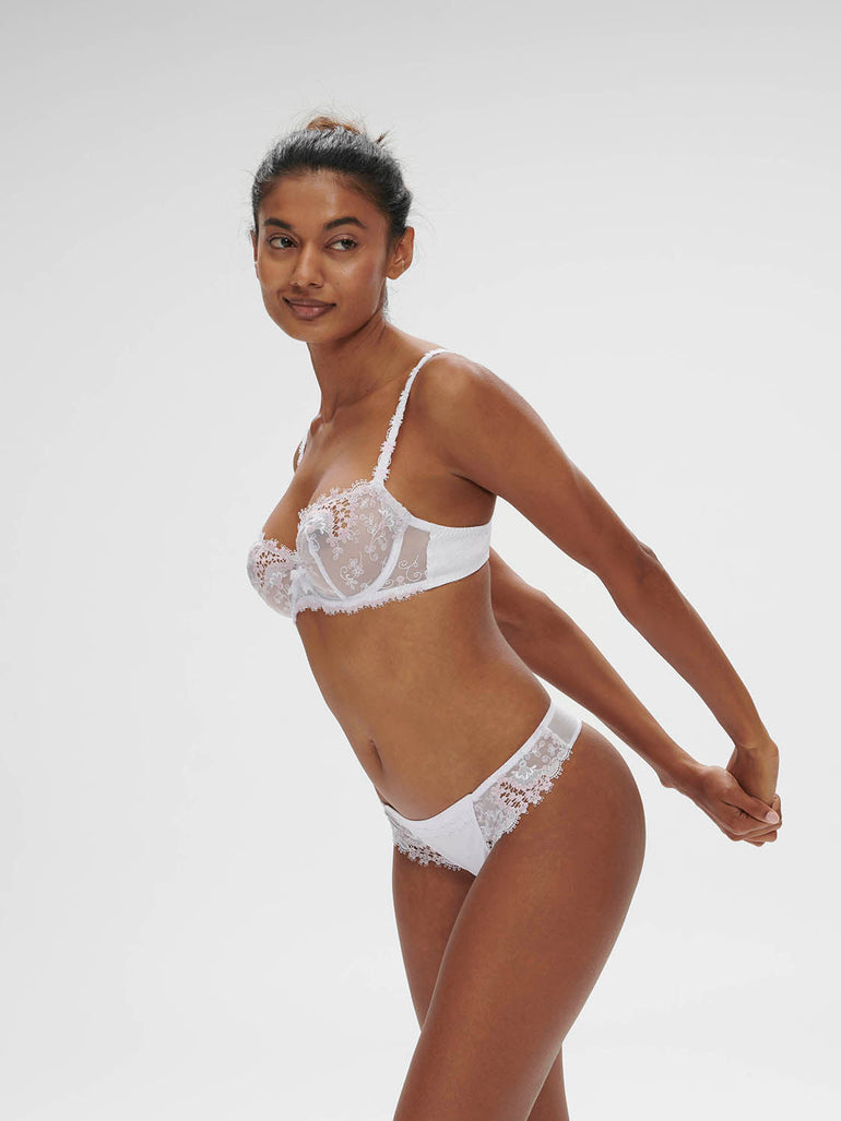 Half cup bra - Cristal White