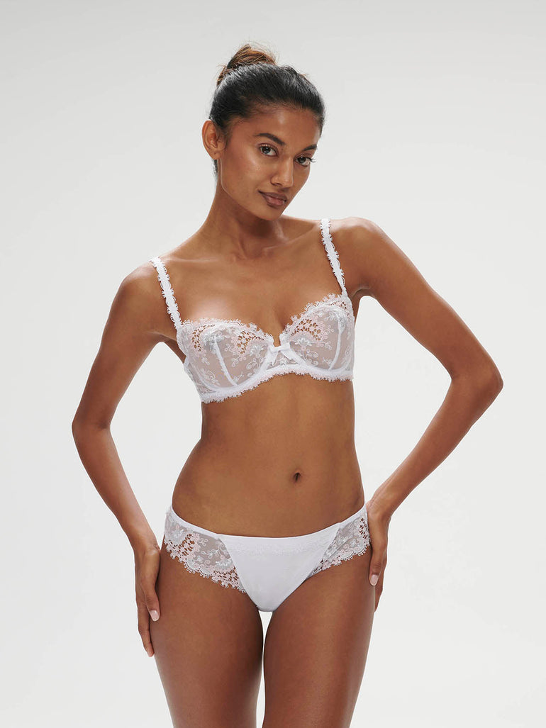 Half cup bra - Cristal White