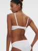 Plunging push-up bra - Cristal White