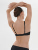 Triangle push-up bra - Black