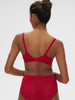 Spacer plunge bra - Ruby pink