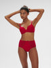 Spacer plunge bra - Ruby pink