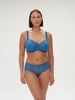 Full cup support bra - Myosotis Blue