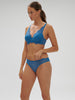 Squared neckline spacer bra - Myosotis Blue