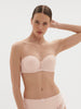 Non padded strapless bra, spacer 3D - Blush