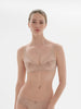 Full cup plunge bra - Nude