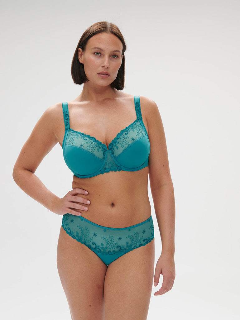 Full cup support bra - Atoll Blue
