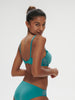 Squared neckline spacer bra - Atoll Blue