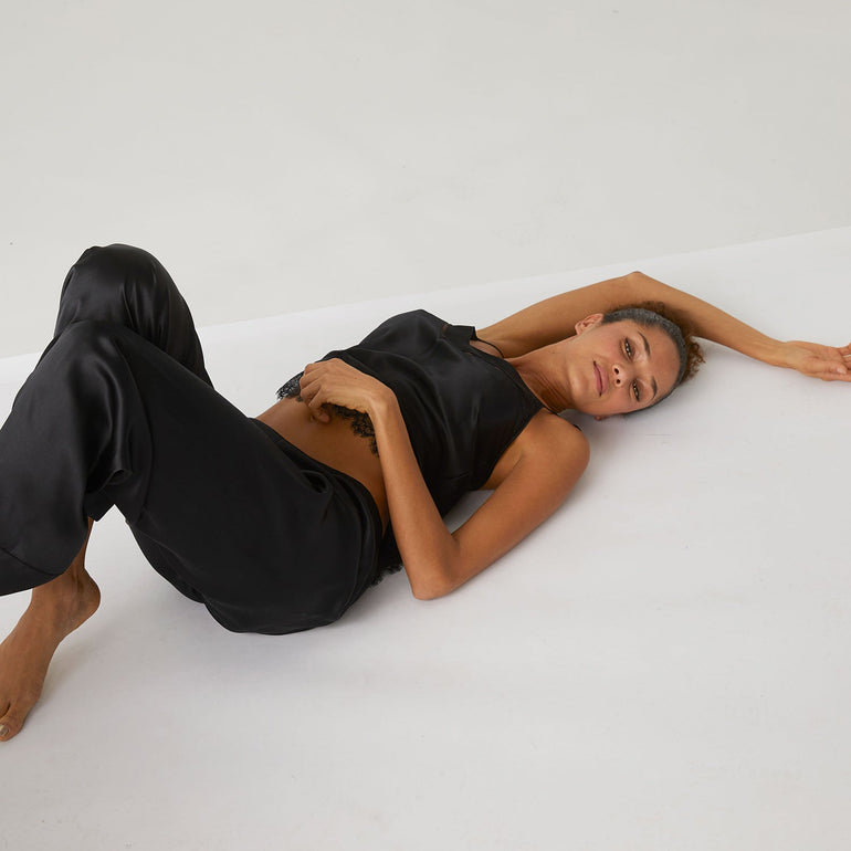 Dream Silk Pant - Black