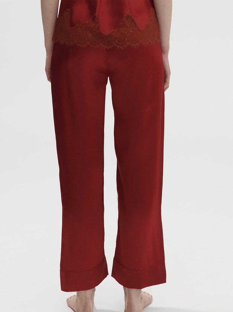Dream Silk Pant - Tango Red