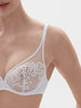 Full cup plunge bra - White