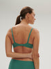 Plunging underwired bra - Garden Green