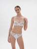Half cup bra - White