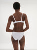 Triangle push-up bra - White