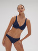 Plunging underwired bra - Midnight